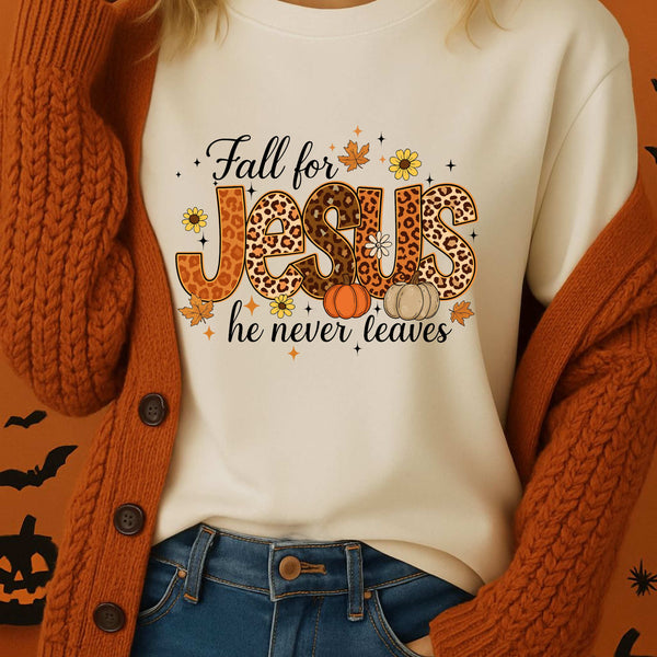Fall for Jesus Unisex Softstyle T-Shirt | Christian Apparel, Autumn Theme, Inspirational Gift, Cute Casual Wear, Fall Festival Outfit