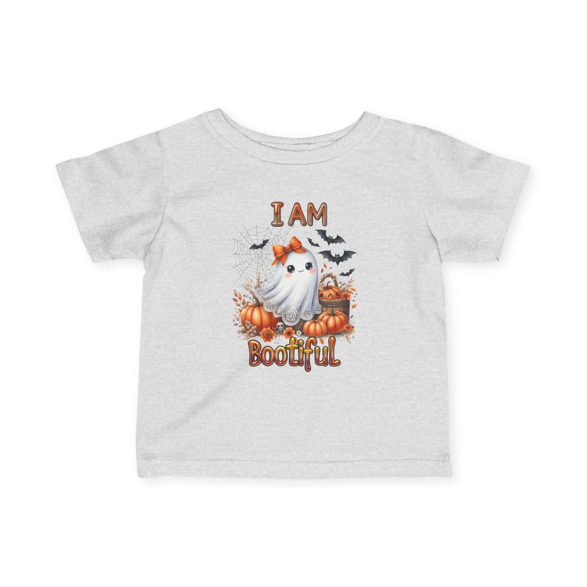 Cute Ghost Tee, Halloween Baby Shirt, Toddler Costume Top, Fall Apparel, Spooky Season Outfit, Infant Fine Jersey