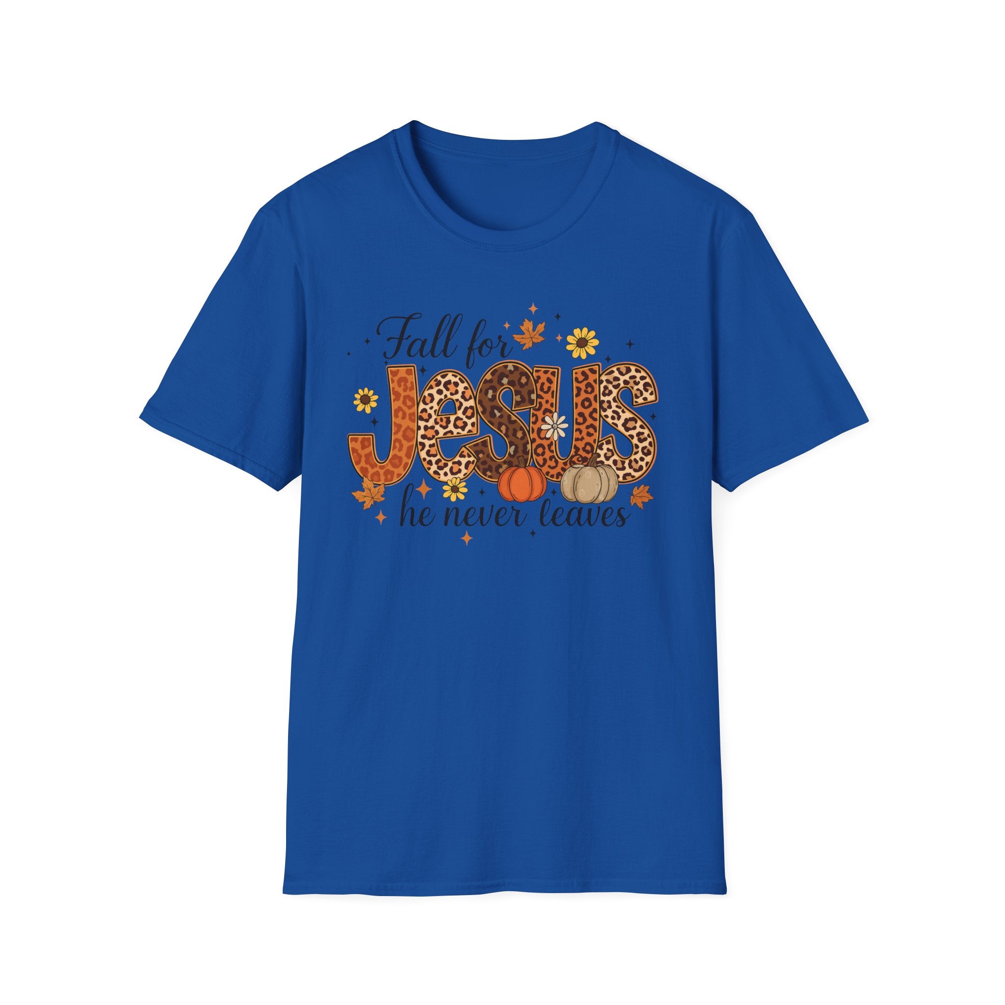 Fall for Jesus Unisex Softstyle T-Shirt | Christian Apparel, Autumn Theme, Inspirational Gift, Cute Casual Wear, Fall Festival Outfit