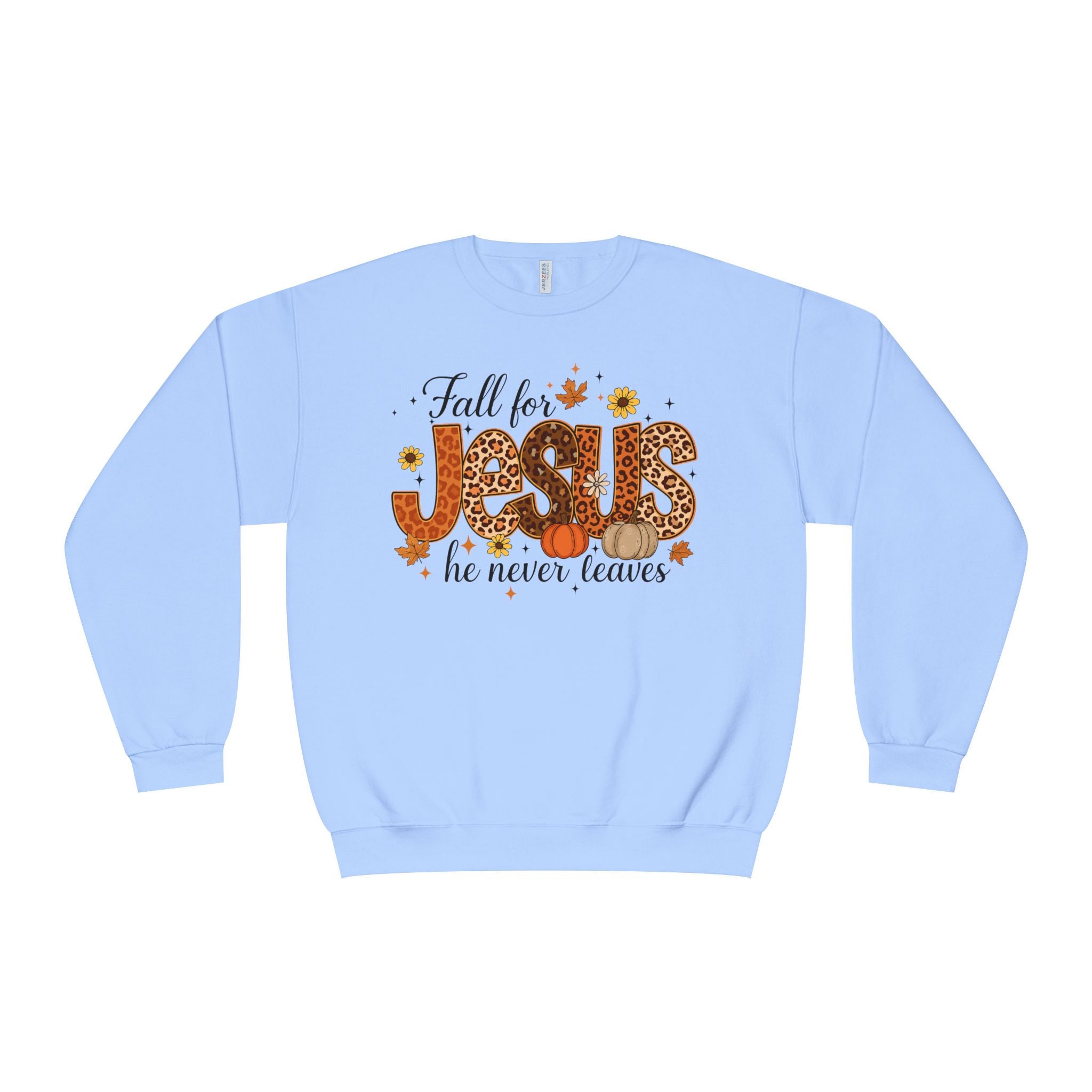 Faith-Inspired Fall for Jesus Crewneck Sweatshirt - Cozy Christian Apparel, Autumn Fashion Gift, Believers Sweater, Religious Winter Top,