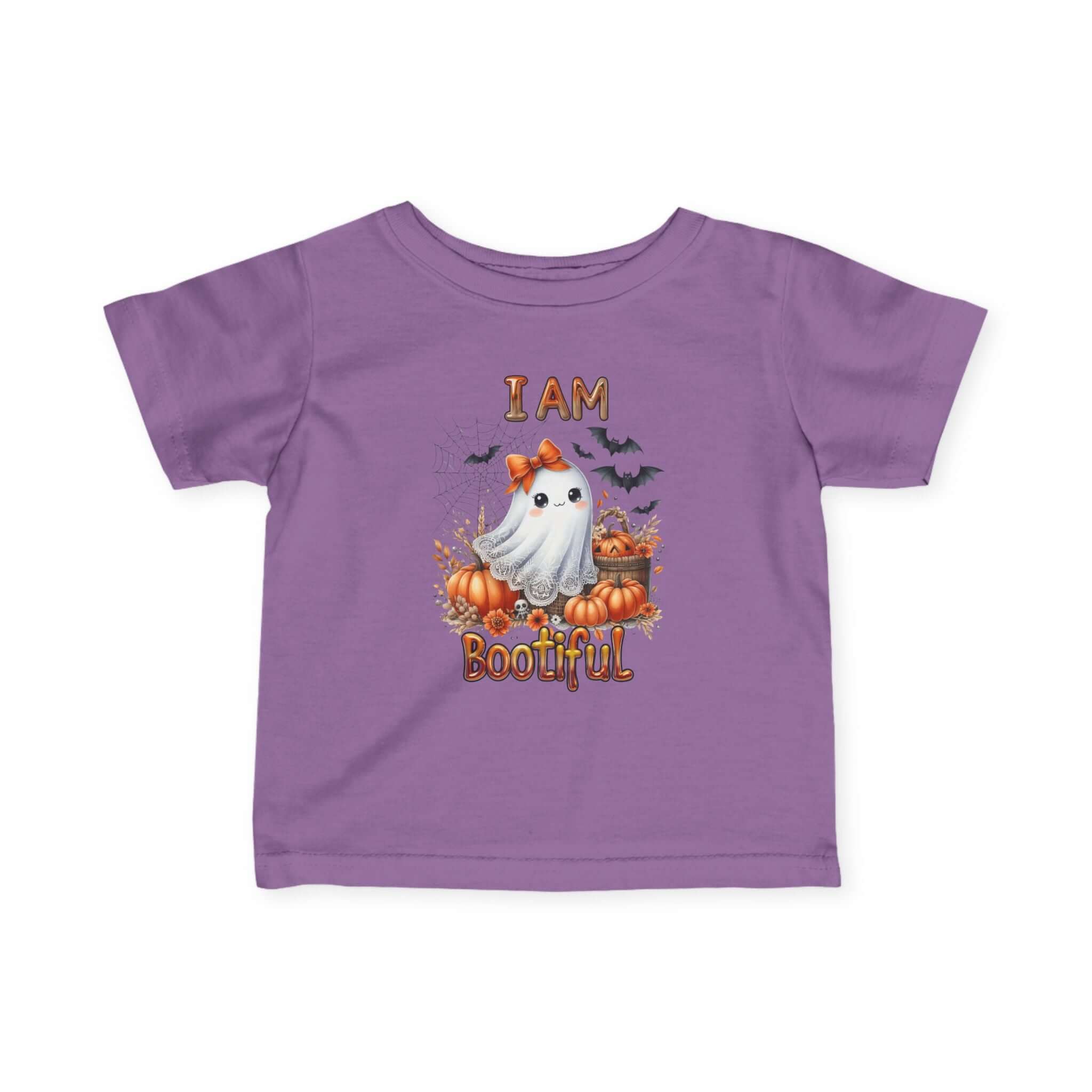 Cute Ghost Tee, Halloween Baby Shirt, Toddler Costume Top, Fall Apparel, Spooky Season Outfit, Infant Fine Jersey