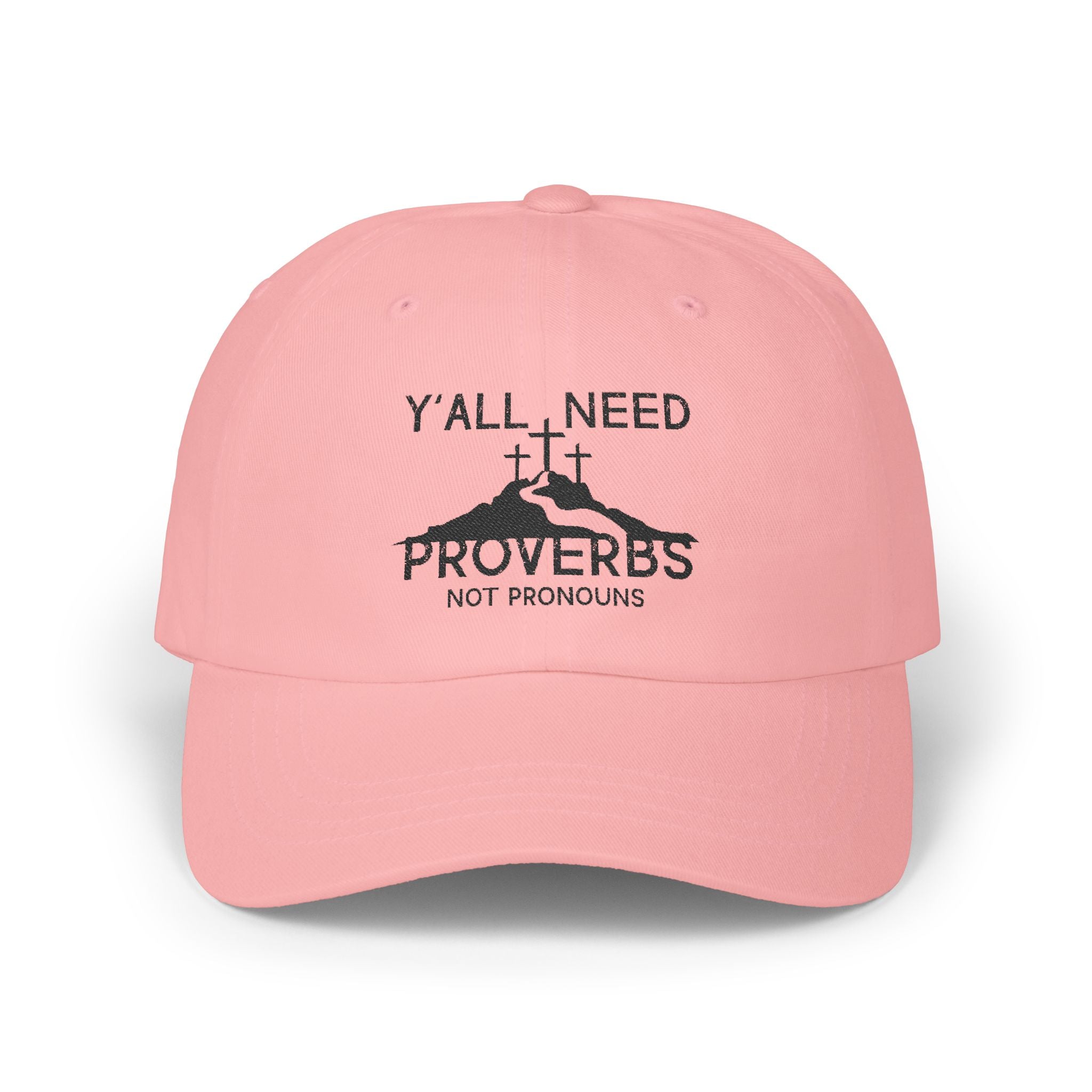 Faith-Inspired Dad Cap: Y'all Need Proverbs, Adjustable White Hat, Christian Gift, Casual Wear for Dads, Summer Style, Father's Day