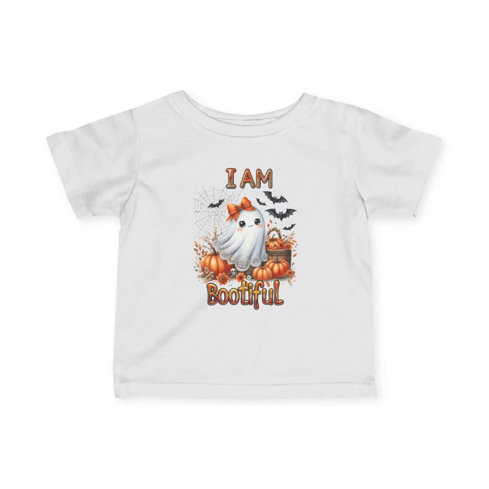 Cute Ghost Tee, Halloween Baby Shirt, Toddler Costume Top, Fall Apparel, Spooky Season Outfit, Infant Fine Jersey