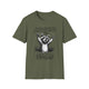 Raccoon Rocker T-Shirt | Surviving Out of Spite | Unisex Humor Top, Gift for Animal Lovers, Fun Casual Wear, Music Lovers Tee, Unique
