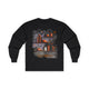 Happy Halloween Long Sleeve Tee, Stylish Fall Fashion Shirt, Seasonal Costume Apparel, Halloween Layering Top, Holiday Unisex Cotton Tee