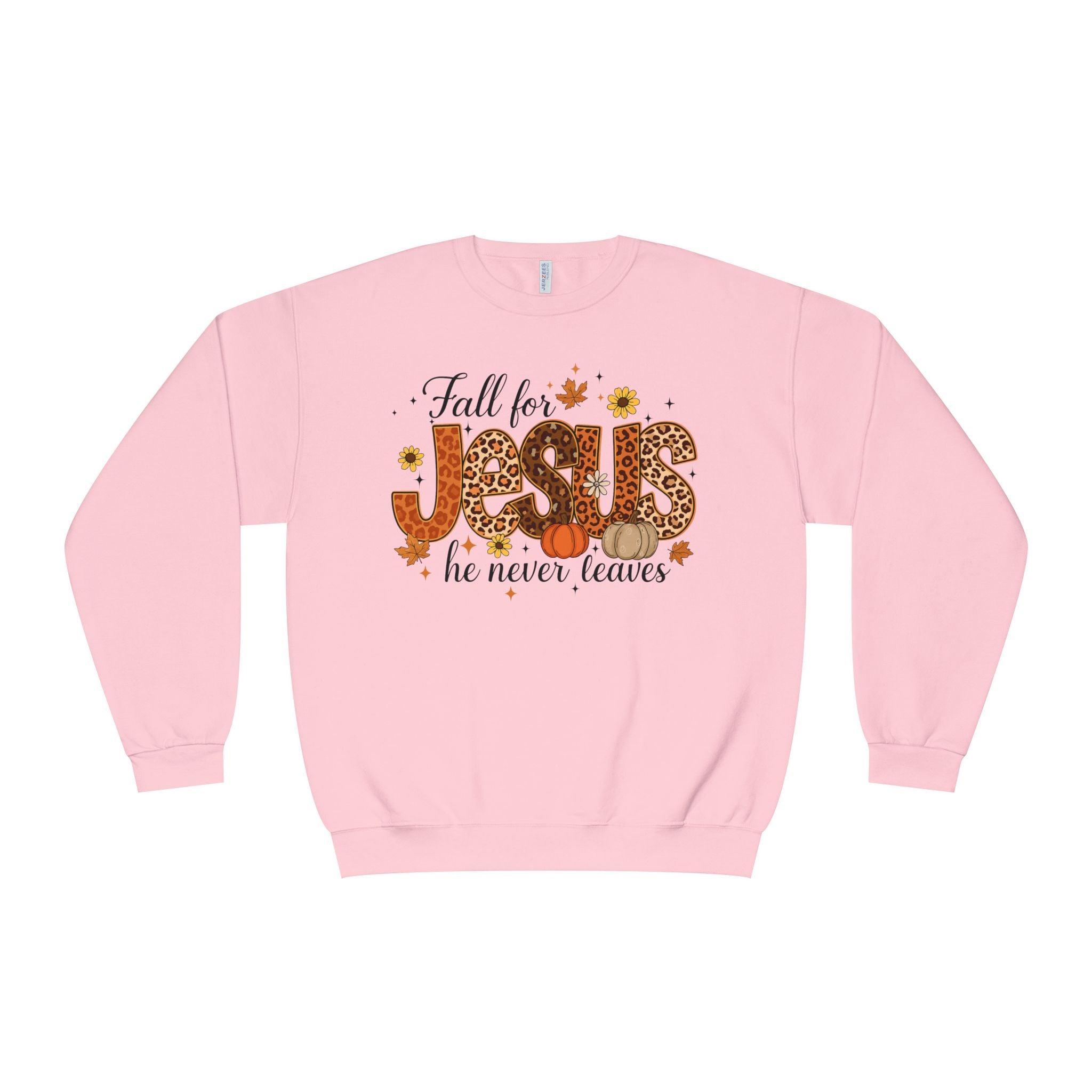Faith-Inspired Fall for Jesus Crewneck Sweatshirt - Cozy Christian Apparel, Autumn Fashion Gift, Believers Sweater, Religious Winter Top,