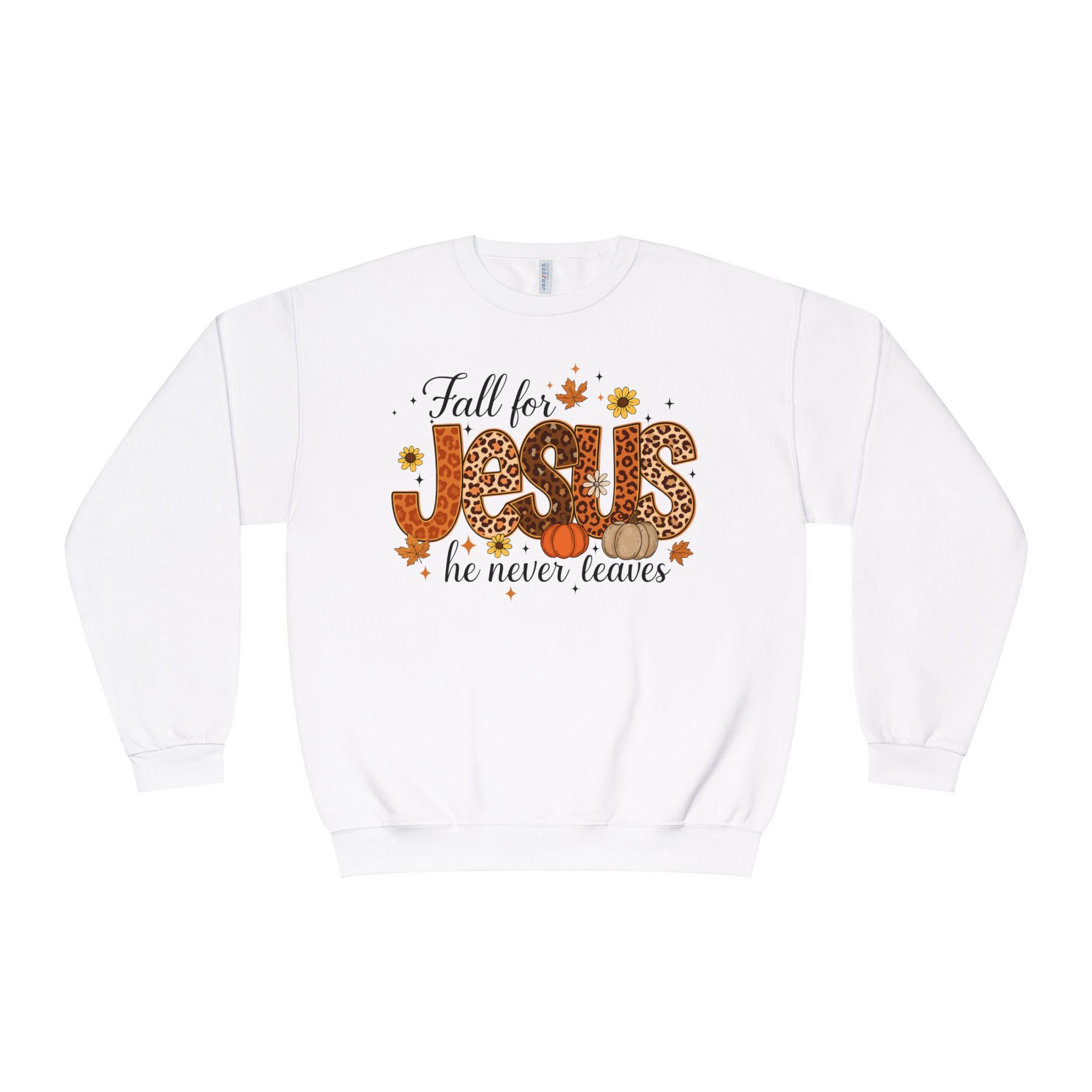 Faith-Inspired Fall for Jesus Crewneck Sweatshirt - Cozy Christian Apparel, Autumn Fashion Gift, Believers Sweater, Religious Winter Top,