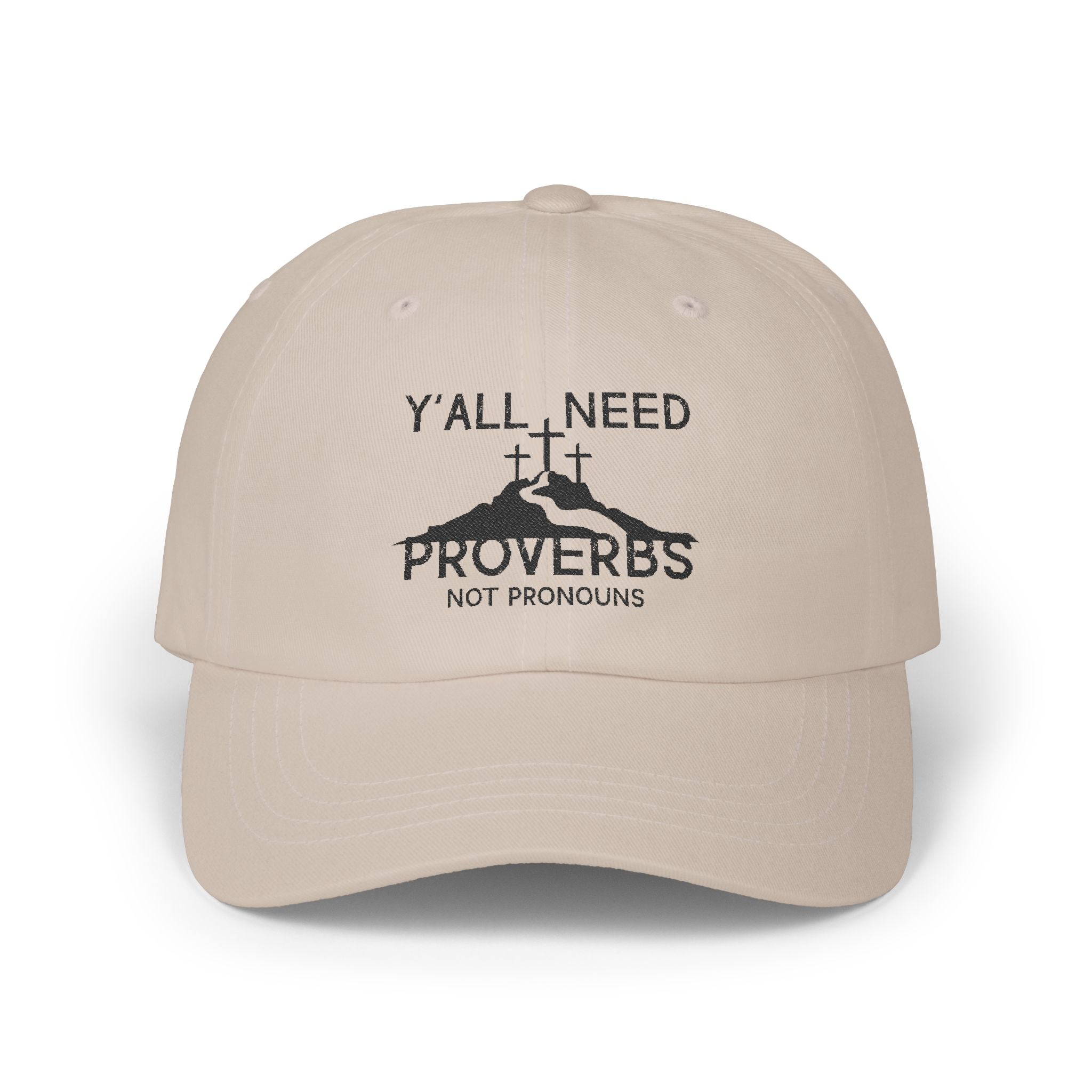 Faith-Inspired Dad Cap: Y'all Need Proverbs, Adjustable White Hat, Christian Gift, Casual Wear for Dads, Summer Style, Father's Day
