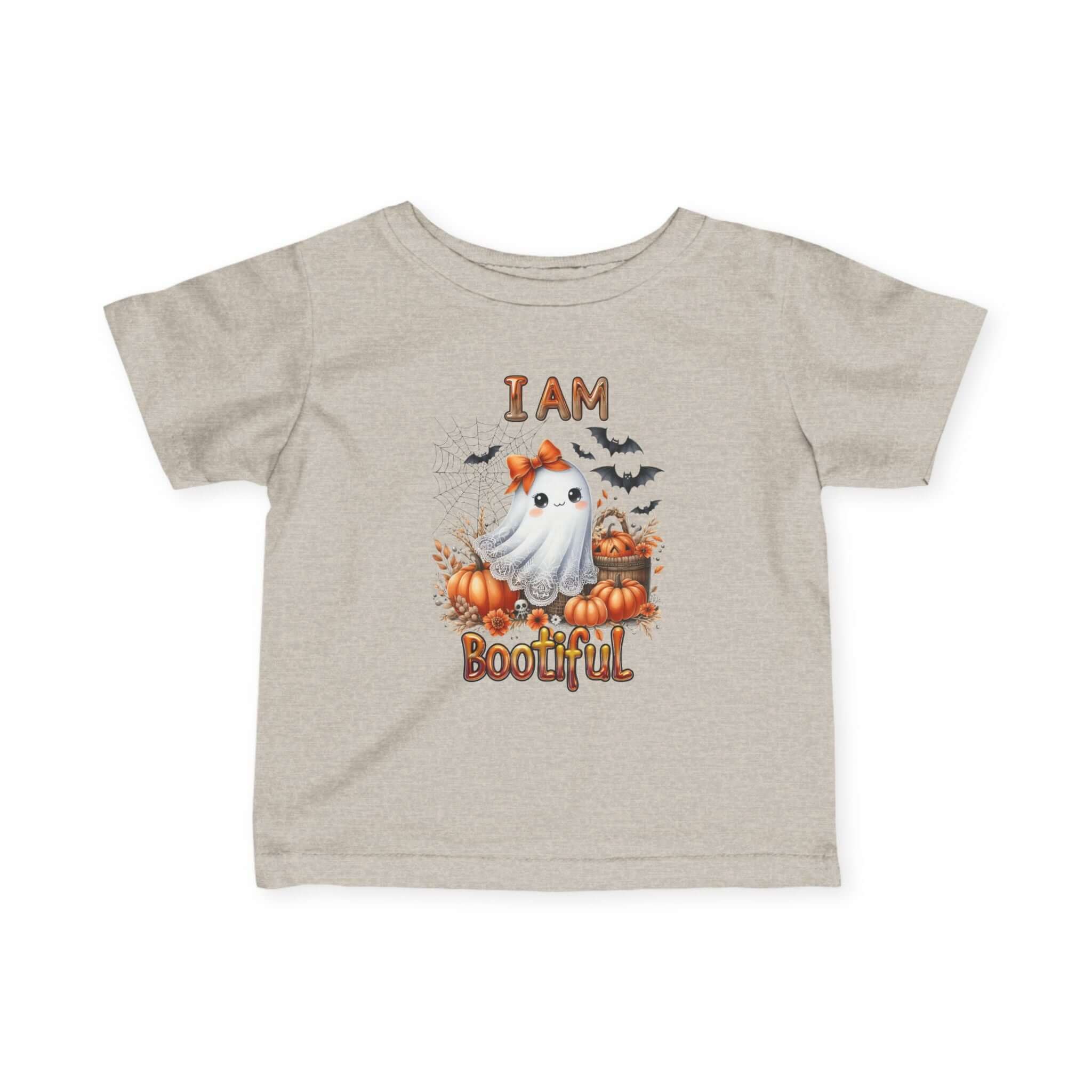 Cute Ghost Tee, Halloween Baby Shirt, Toddler Costume Top, Fall Apparel, Spooky Season Outfit, Infant Fine Jersey