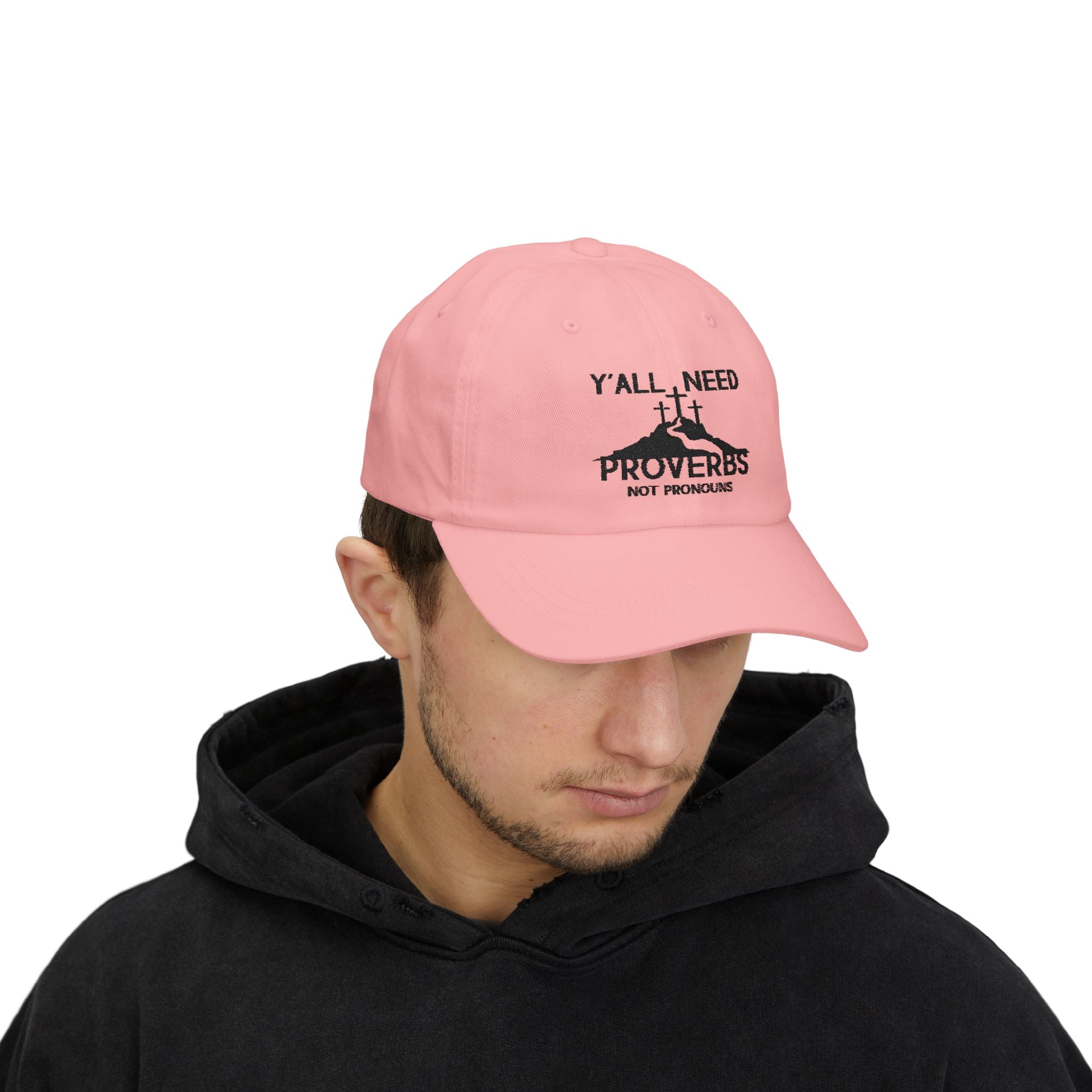 Faith-Inspired Dad Cap: Y'all Need Proverbs, Adjustable White Hat, Christian Gift, Casual Wear for Dads, Summer Style, Father's Day
