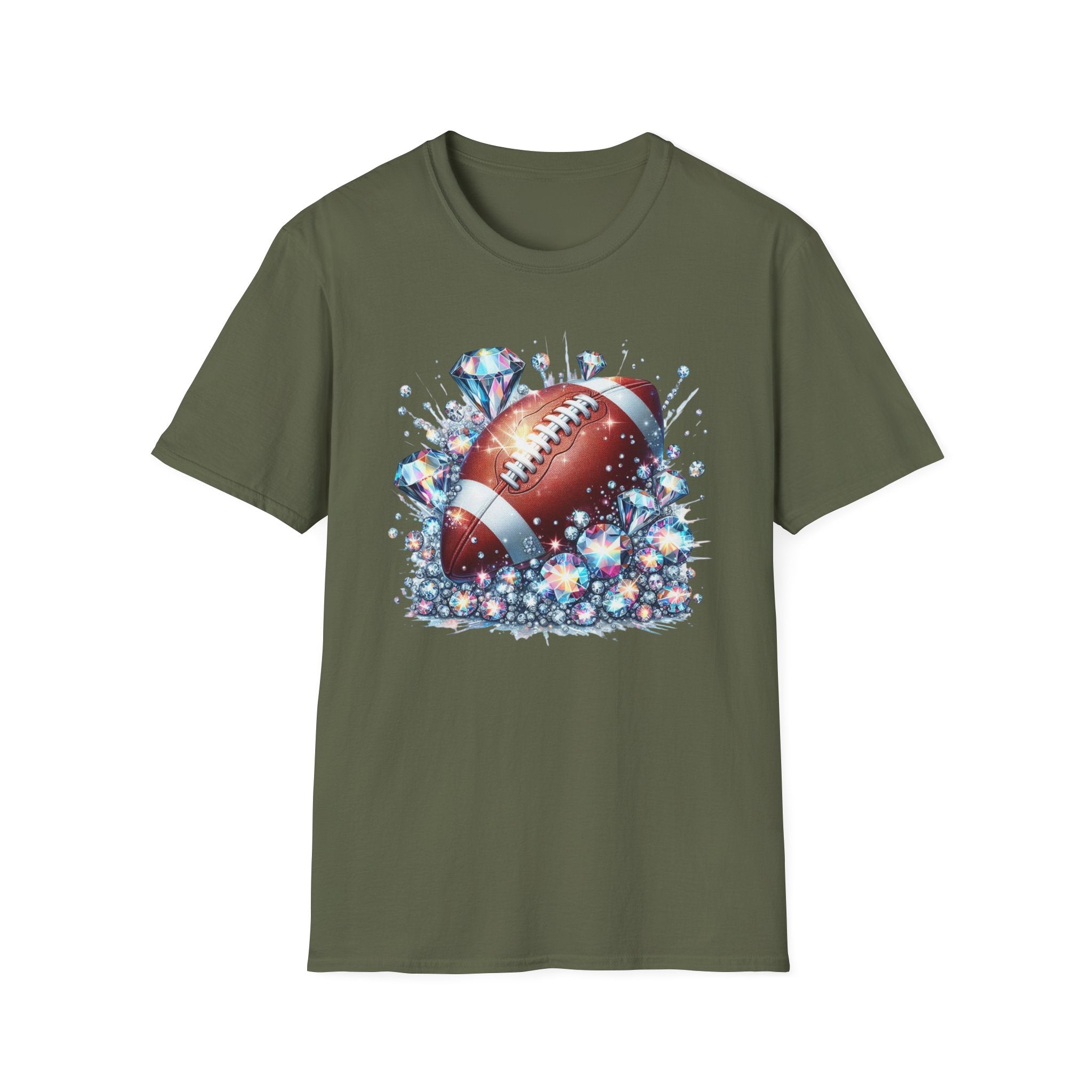 Football Graphic Tee - Unisex Softstyle T-Shirt for Sports Fans, Game Day Apparel, Gift for Him, Athletic Wear, Casual Outfit