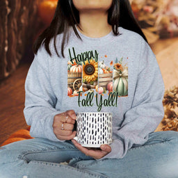 Autumn Vibes Crewneck Sweatshirt | Cozy Fall Sweatshirt, Pumpkin Sweater, Seasonal Apparel, Thanksgiving Gift