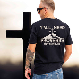 Southern Charm Proverbs Quote T-Shirt, Faith-Based Apparel, Unisex Tee, Religious Gift for Holidays, Sarcastic Christian Shirt